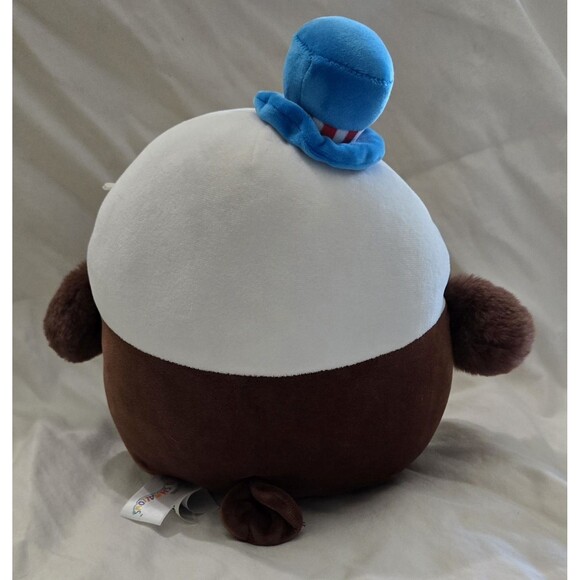 Original Squishmallows 8" Edward The Bald Eagle Patriotic Top Hat Tie 4th July - Picture 3 of 5